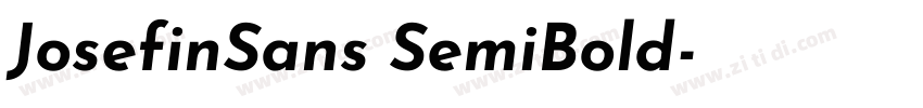 JosefinSans SemiBold字体转换